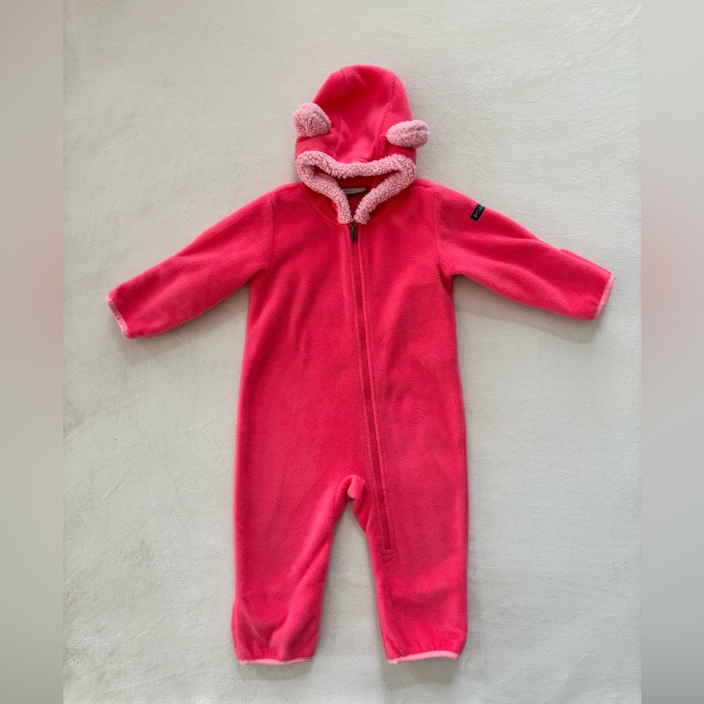 Columbia toddler bear bunting 12-18M pink